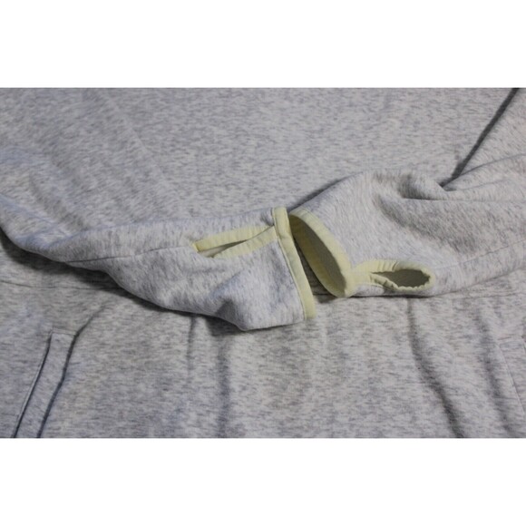 Eddie Bauer Northern Light Plush Funnel-Neck Hoodie Large Light Gray Turtleneck - Picture 5 of 11